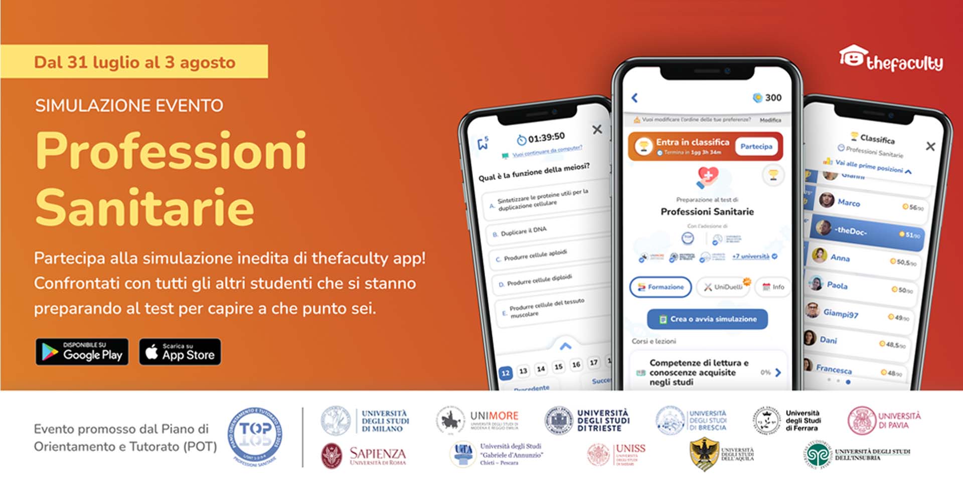 test professioni sanitarie 2025 torino
